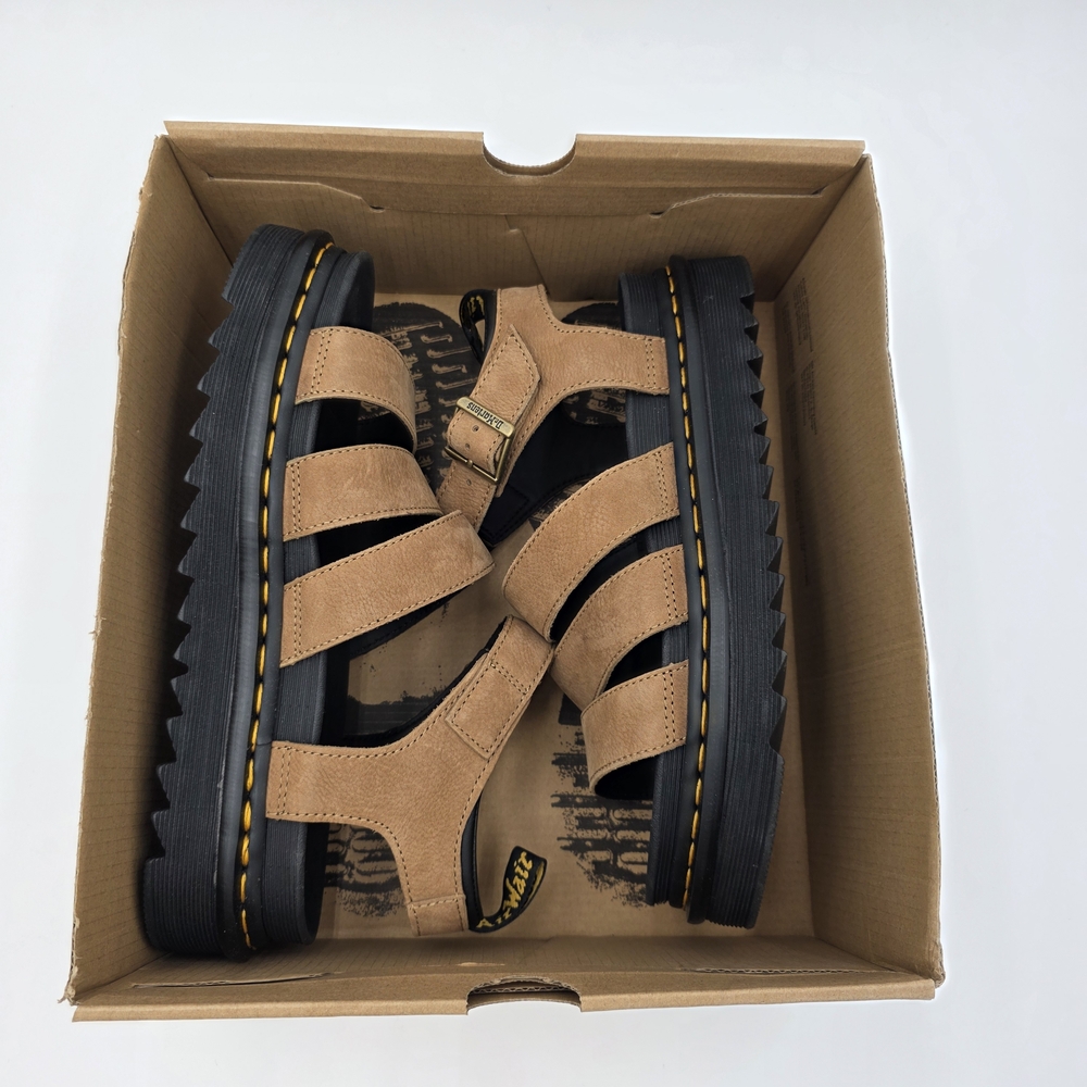NEW Dr. Martens Women's Blair Tumbled Nubuck Leather Sandals